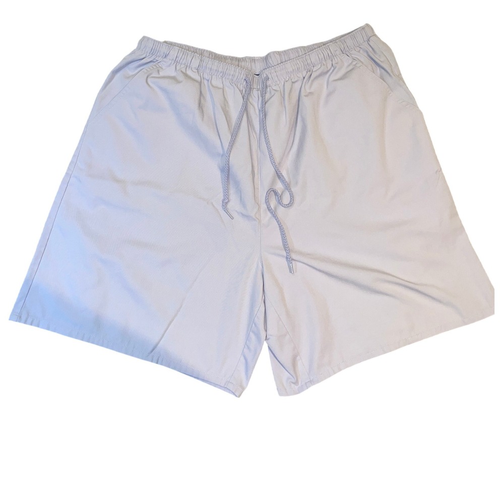 Vintage Paradise Bay Plus Women 1X Lavender Elastic Waist Drawstring Shorts